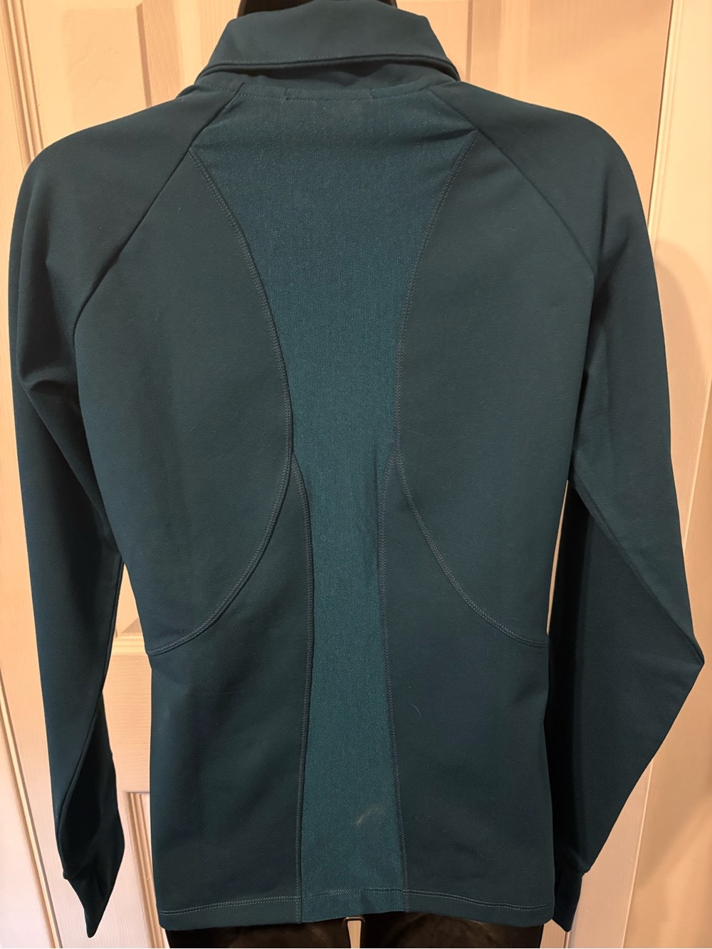 Ellen Tracy Active Teal Full-Zip Track Jacket - Picture 3 of 5